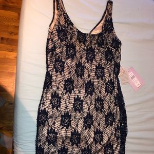 Navy beaded dress